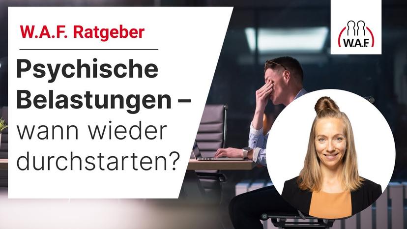 Psychische Belastungen - wann kann man im Job wieder durchstarten?