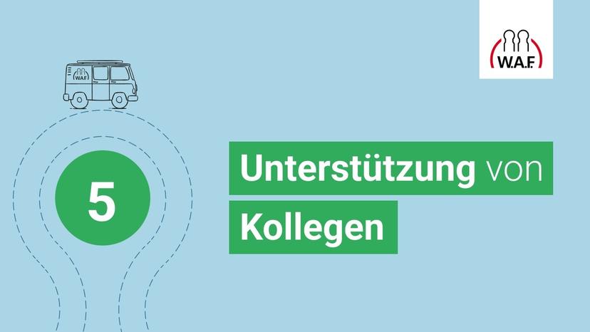 Station 5: Reisealltag – Unterstützung für Kollegen