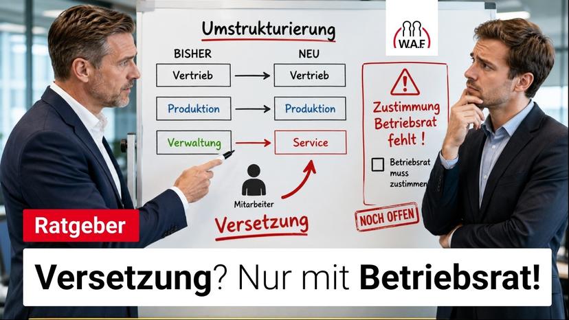 Versetzung: Wer als Betriebsrat schweigt, stimmt zu