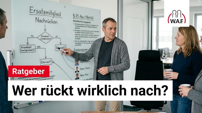 Ersatzmitglieder im Betriebsrat richtig laden, wer rückt wann nach?