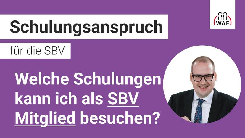 Welche Schulungen kann ich als SBV Mitglied besuchen?