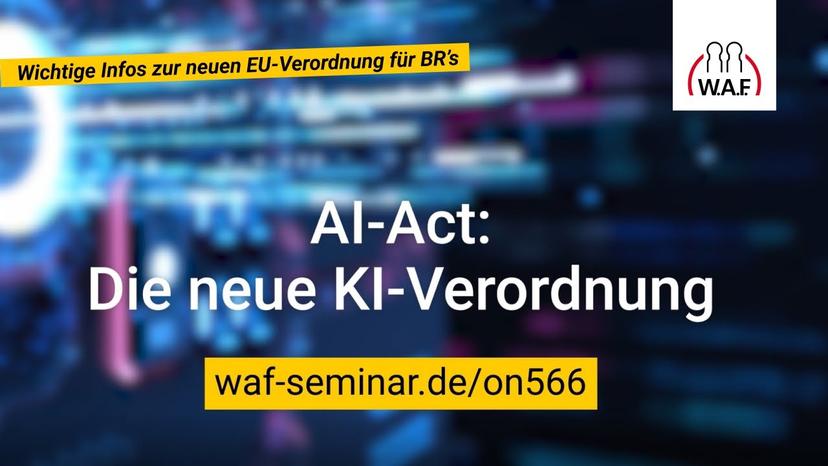 Webinar: AI-Act: Die neue KI-Verordnung