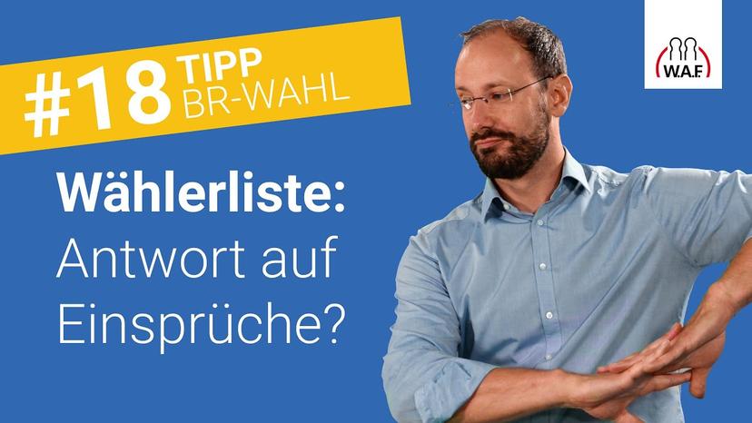 Muss der Wahlvorstand auf Einsprüche gegen die Wählerliste antworten?