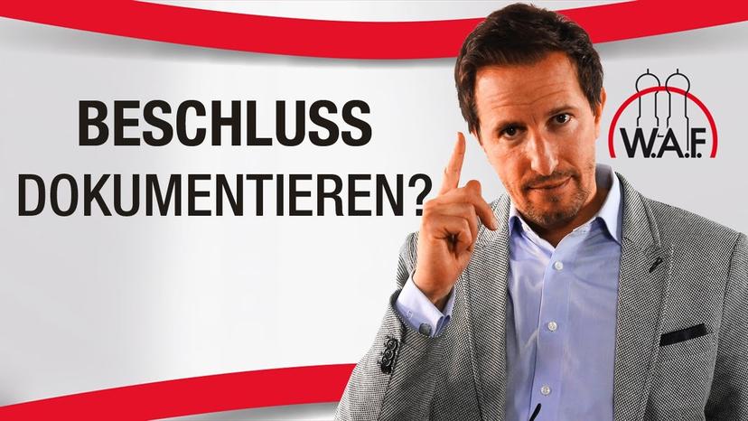 Keine schriftliche Dokumentation des Beschlusses