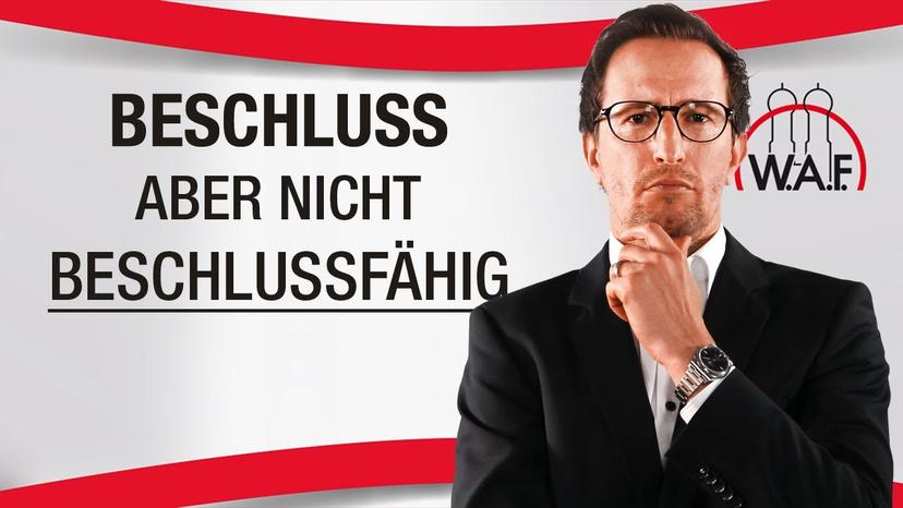 Beschlussfassung trotz fehlender Beschlussfähigkeit