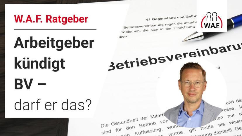 Kann der Arbeitgeber Betriebsvereinbarungen einfach kündigen?