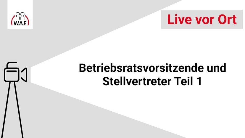 Betriebsratsvorsitzende und Stellvertreter Teil 1