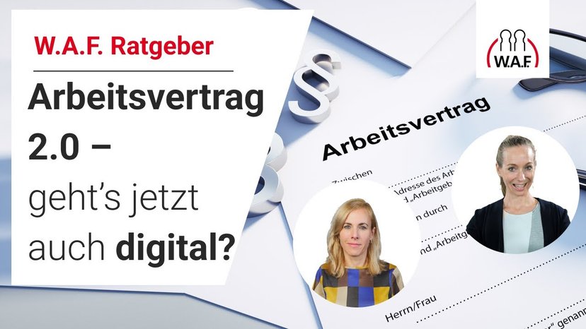 Arbeitsvertrag 2.0 – geht’s jetzt auch digital?