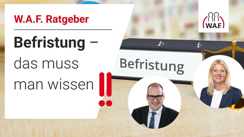 Befristung – das muss man wissen