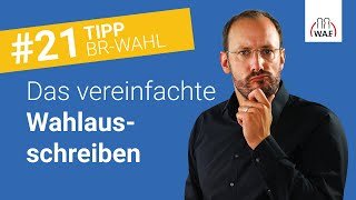 15 Angaben für das Wahlausschreiben im vereinfachten Wahlverfahren