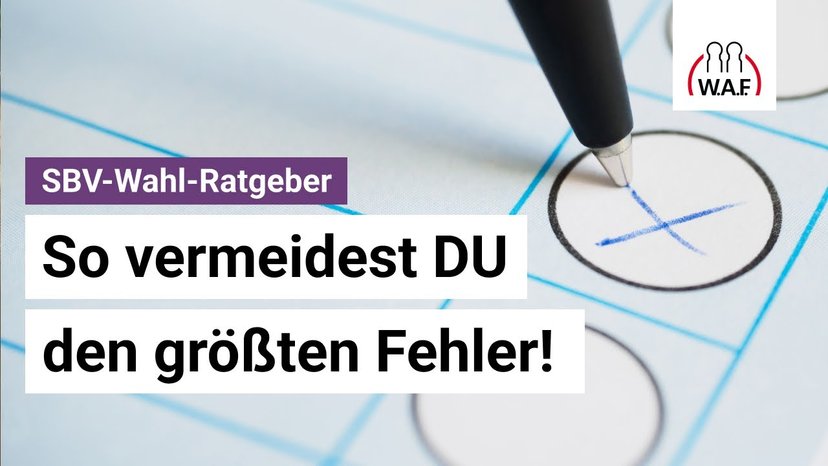 SBV Wahl 2026: Dieser Fehler kann dich teuer zu stehen kommen!