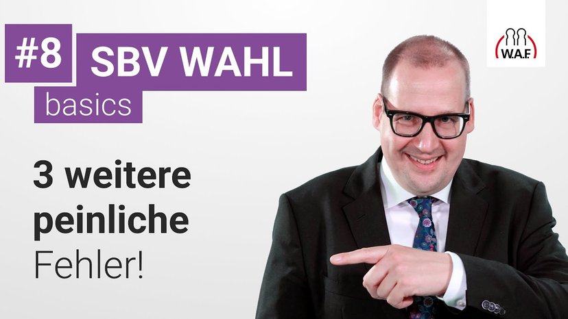 SBV-Wahl: 3 WEITERE peinliche Fehler!