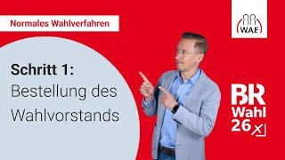 1. Schritt: Bestellung des Wahlvorstands
