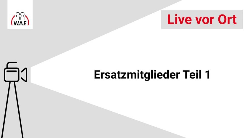 Ersatzmitglieder Teil 1