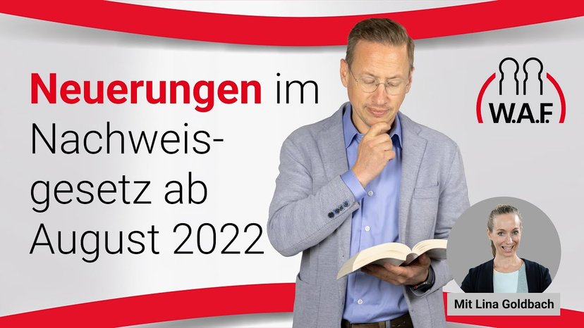 Neuerungen des Nachweisgesetzes ab August 2022