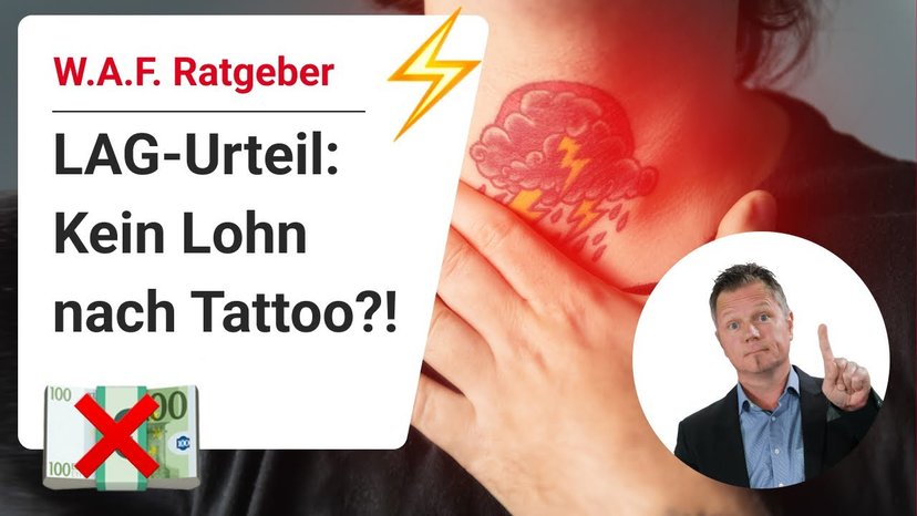 Tattoo-Entzündung: Kein Lohn bei Krankheit? | LAG-Urteil sorgt für Diskussion