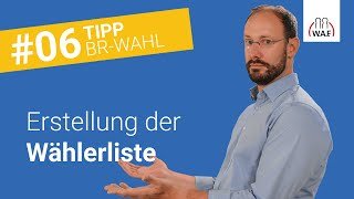 Erstellung der Wählerliste – wer ist dafür zuständig?