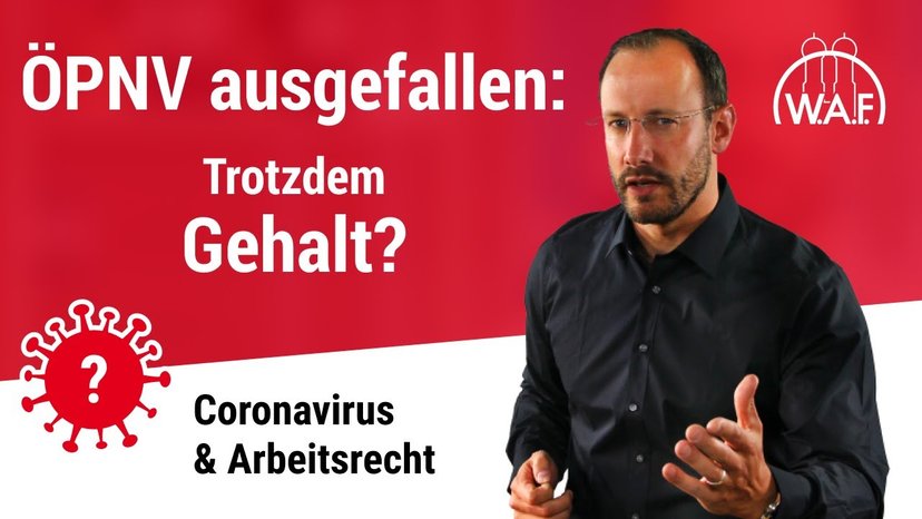 Der ÖPNV ist wegen Corona ausgefallen und ich kann nicht zur Arbeit.