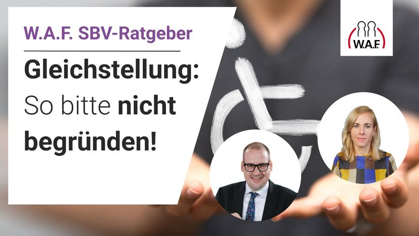Gleichstellung: Wie Sie den Antrag NICHT begründen sollten