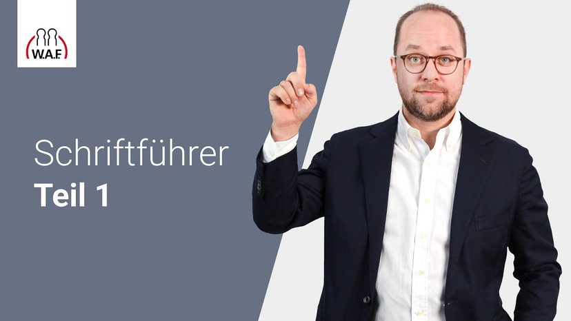 Schriftführer Teil 1