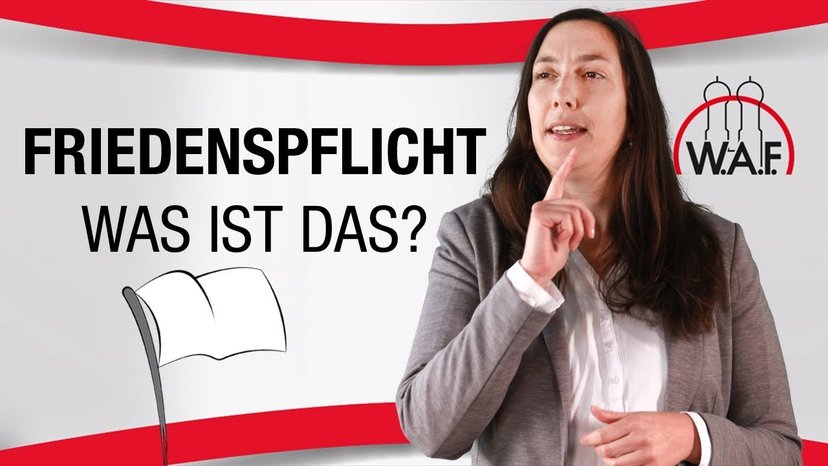 Was ist Friedenspflicht? Friedenspflicht einfach erklärt!