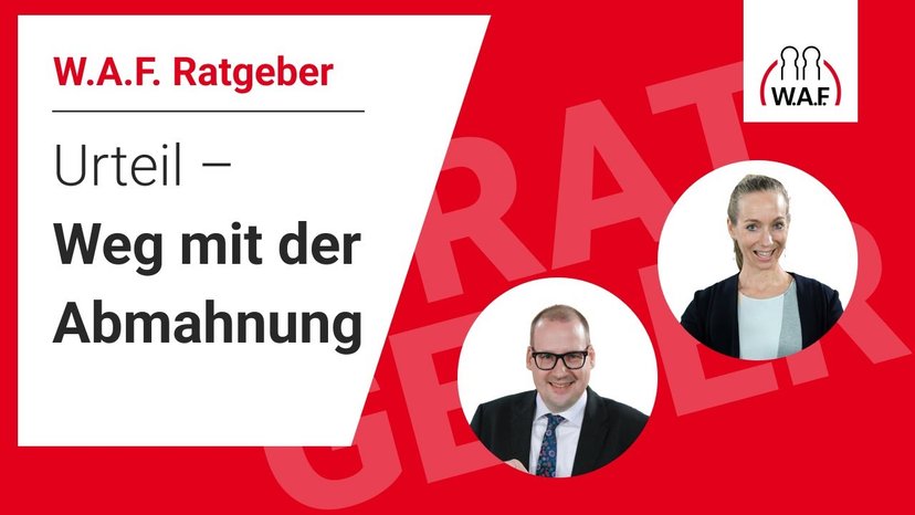 Weg mit der Abmahnung – BR kann „klagen“