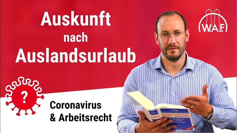 Muss ich den Arbeitgeber informieren wenn ich aus dem Ausland komme?