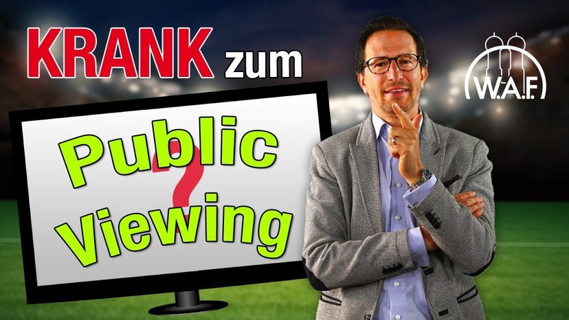 Public Viewing trotz Krankschreibung - Bei Arbeitsunfähigkeit Fußball schauen?