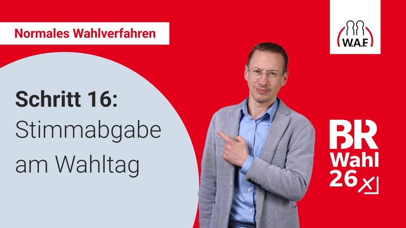 16. Schritt: Stimmabgabe am Wahltag