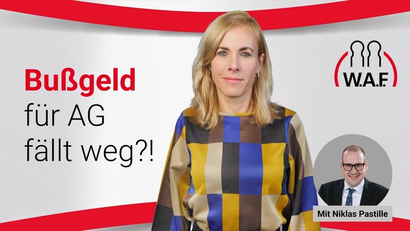 Skandal! Bußgeld für AG fällt weg!?