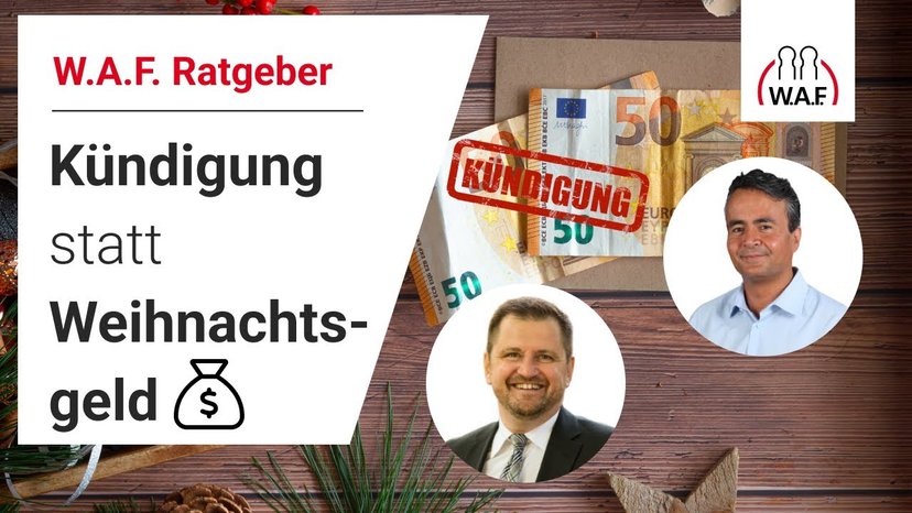 Kündigung statt Weihnachtsgeld