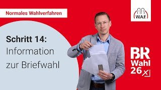 14. Schritt: Briefwahl