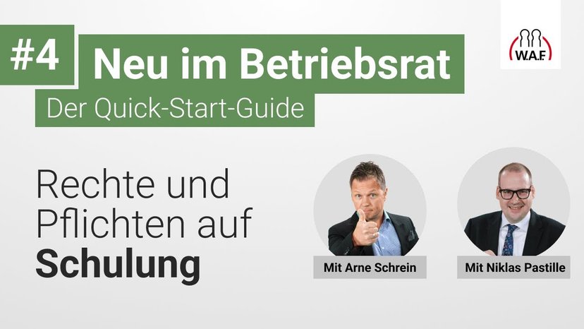 Ihr Recht auf Schulung