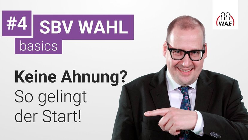Keine Ahnung von der SBV-Wahl – So gelingt der Start