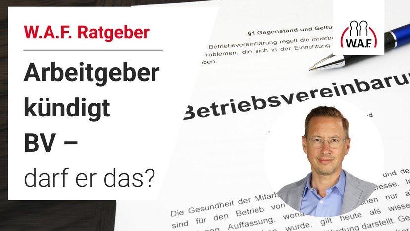 Kann der Arbeitgeber Betriebsvereinbarungen einfach kündigen?