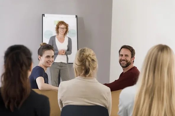 Es findet eine Betriebsratssitzung statt