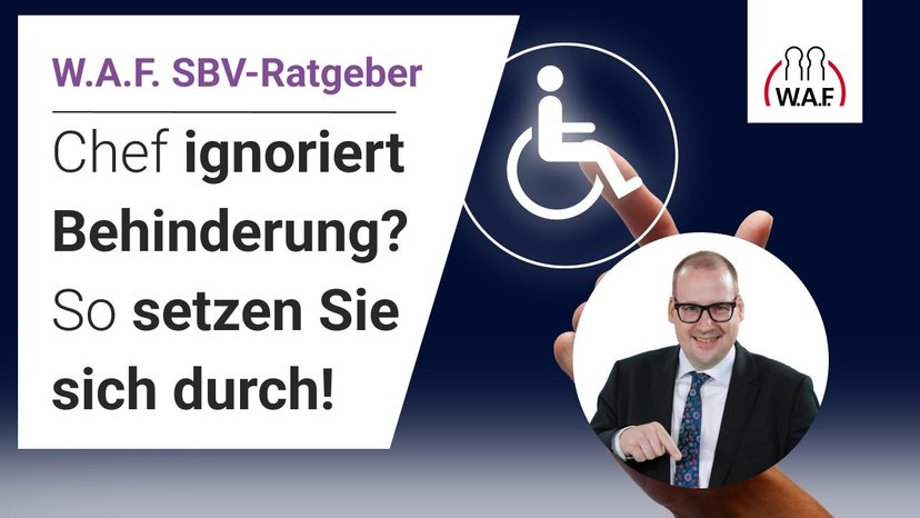 Schwerbehindert und ignoriert - so zwingst du deinen Chef zum Handeln